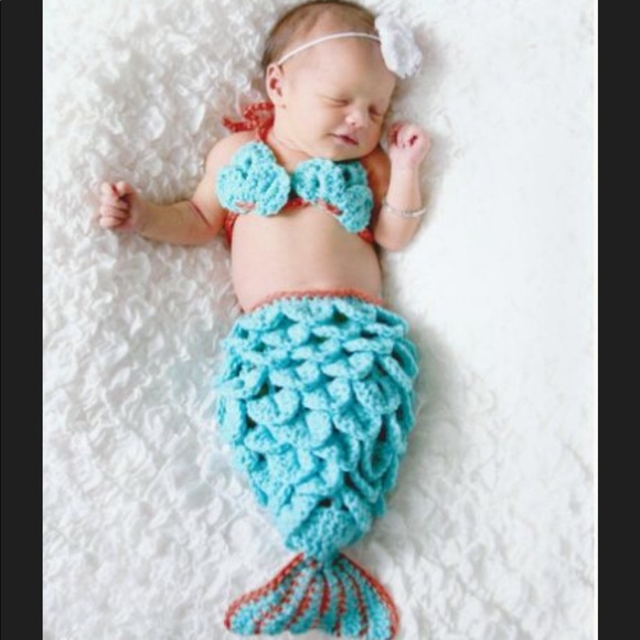 crochet Other - Crochet 🧶Newborn Mermaid 🧜‍♀️costume photography